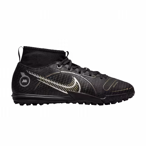 Nike Mercurial Superfly 8 Academy TF GS 'Black Metallic Gold'