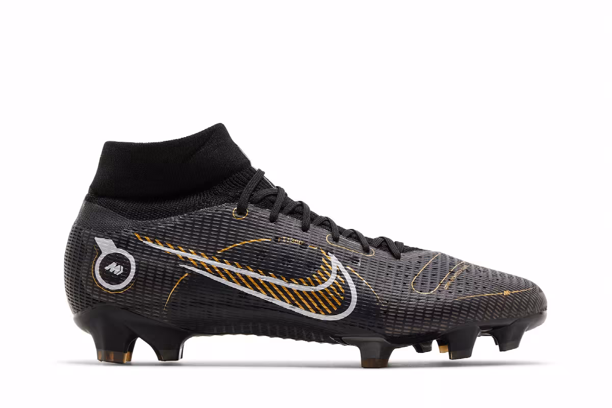 Nike Mercurial Superfly 8 Pro FG Black Metallic Gold, view 2