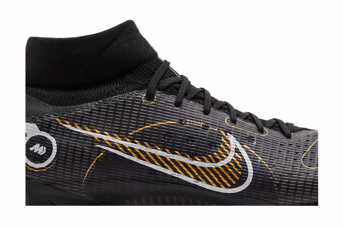Nike Mercurial Superfly 8 Pro FG Black Metallic Gold, view 3