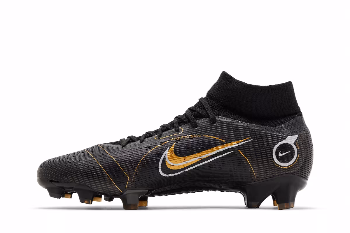 Nike Mercurial Superfly 8 Pro FG Black Metallic Gold, view 4