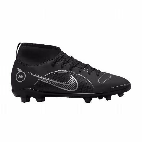 Nike Mercurial Superfly 8 Club MG GS 'Black Metallic Silver'