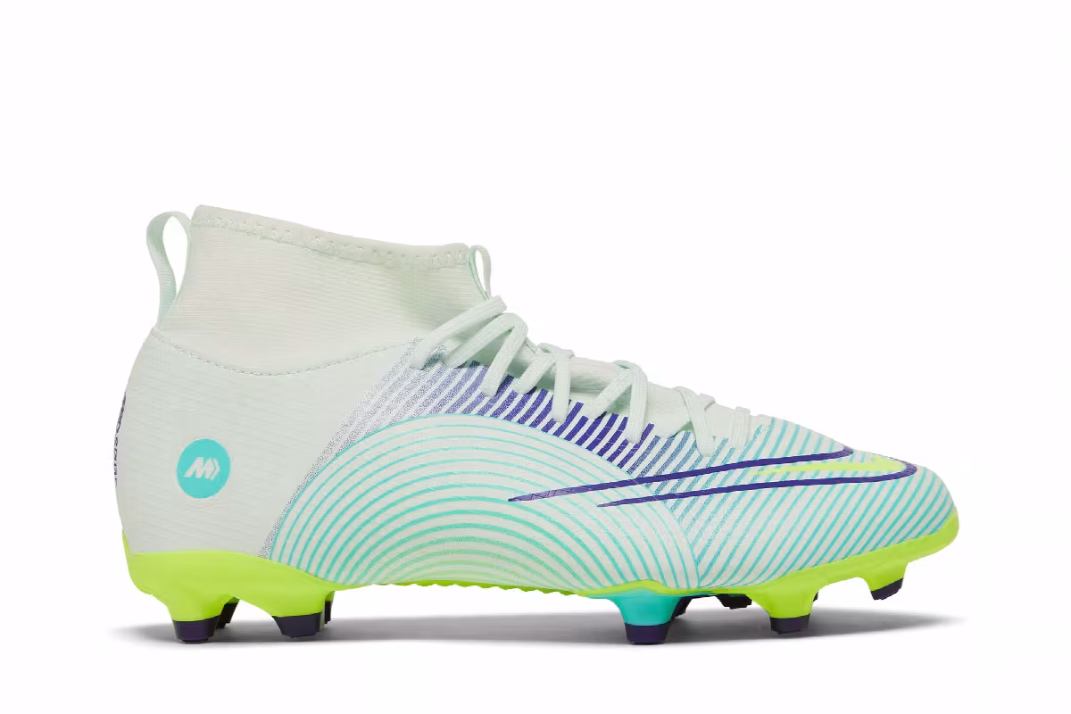Nike Mercurial Superfly 8 Academy MG GS Dream Speed - Barely Green Electro Purple, view 2