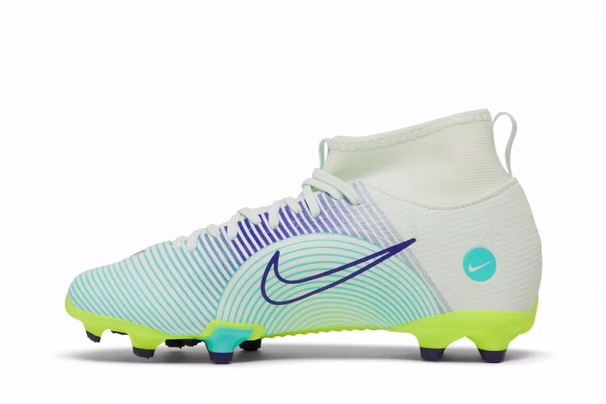 Nike Mercurial Superfly 8 Academy MG GS Dream Speed - Barely Green Electro Purple, view 4
