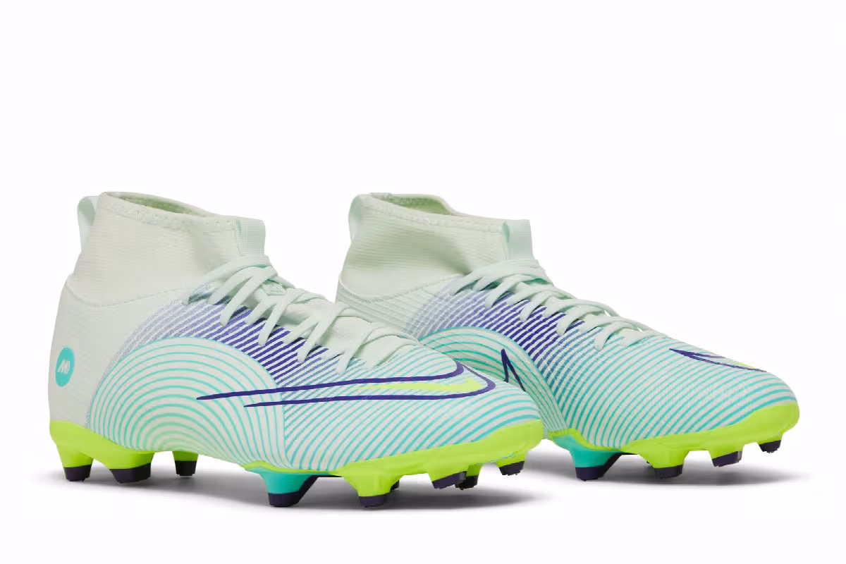 Nike Mercurial Superfly 8 Academy MG GS Dream Speed - Barely Green Electro Purple, view 9