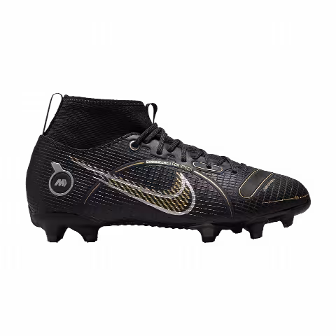 Nike Mercurial Superfly 8 Academy MG GS 'Black Metallic Gold'