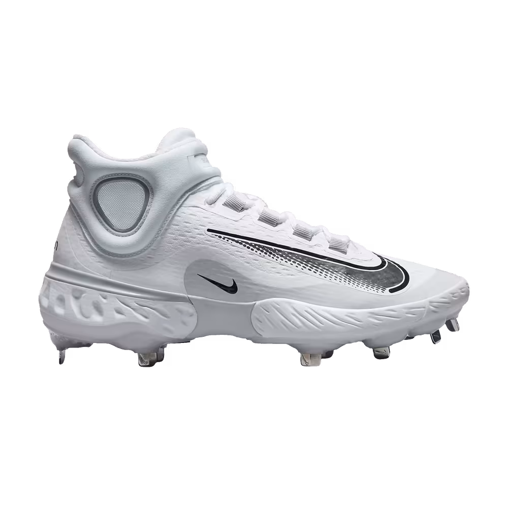 Nike Alpha Huarache Elite 4 Mid White Black Wolf Grey