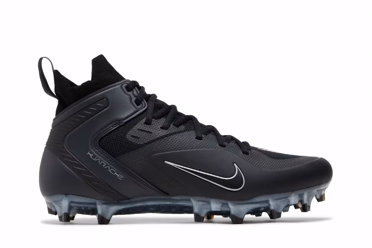 Nike Alpha Huarache 8 Elite Black Light Smoke Grey, view 2