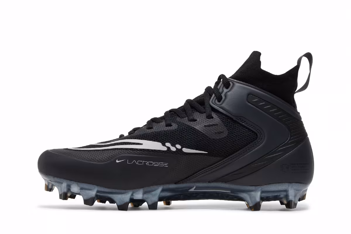 Nike Alpha Huarache 8 Elite Black Light Smoke Grey, view 4