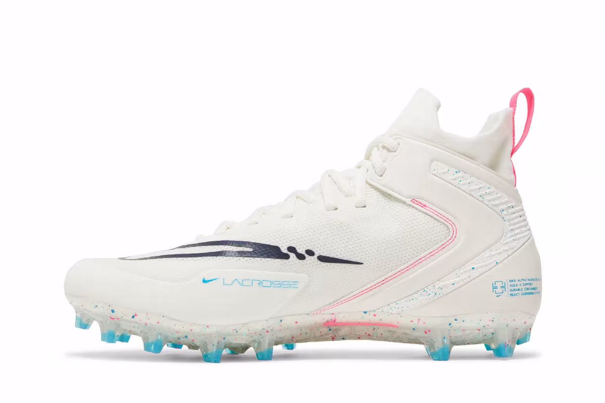 Nike Alpha Huarache 8 Elite Sail Hyper Pink, view 4