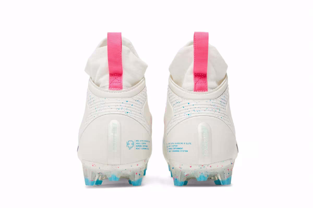 Nike Alpha Huarache 8 Elite Sail Hyper Pink, view 7