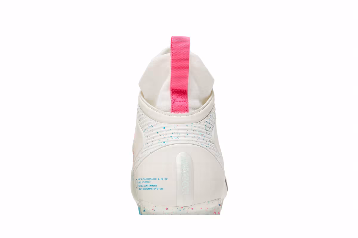 Nike Alpha Huarache 8 Elite Sail Hyper Pink, view 8