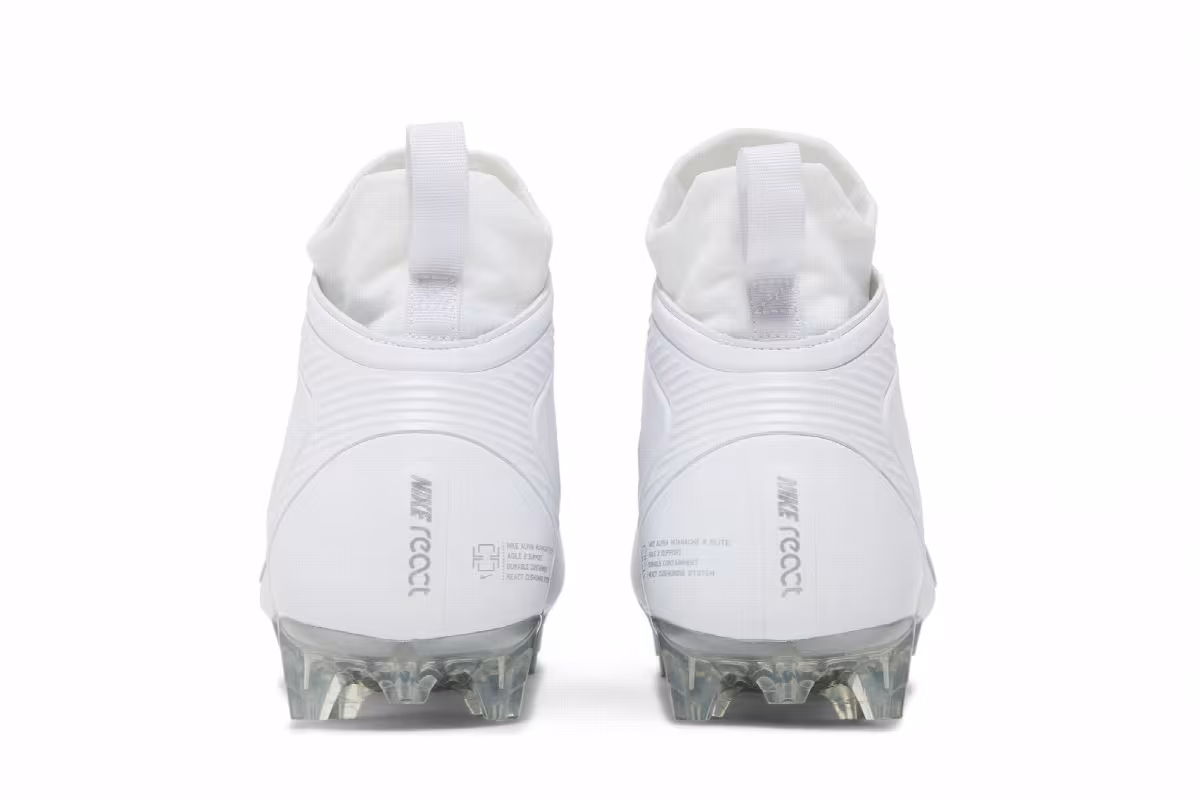 Nike Alpha Huarache 8 Elite White Metallic Silver, view 7