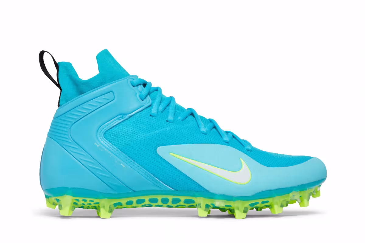 Nike Alpha Huarache 8 Elite Turquoise Blue, view 2