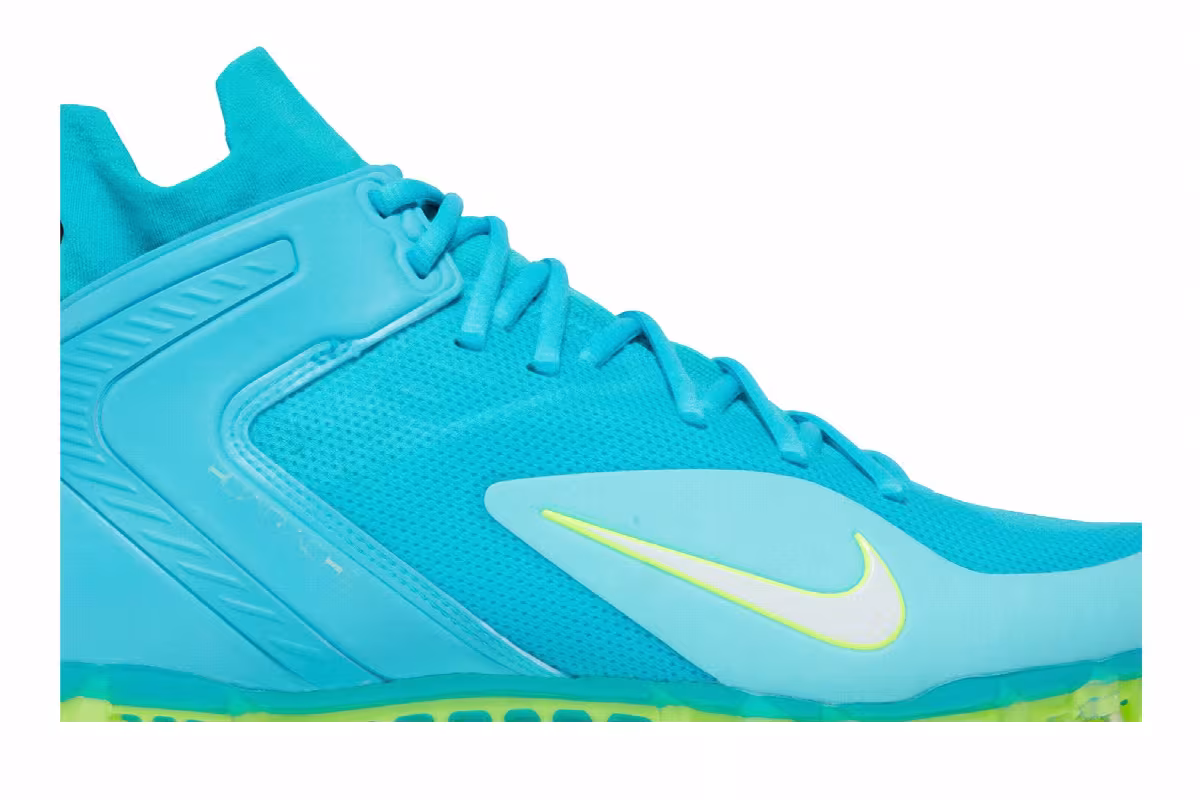 Nike Alpha Huarache 8 Elite Turquoise Blue, view 3