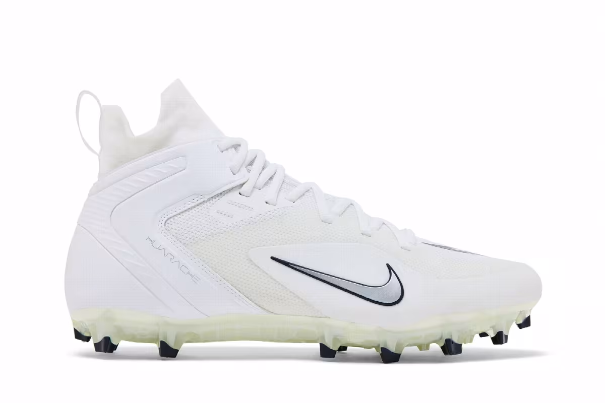Nike Alpha Huarache 8 Elite White College Navy, view 2