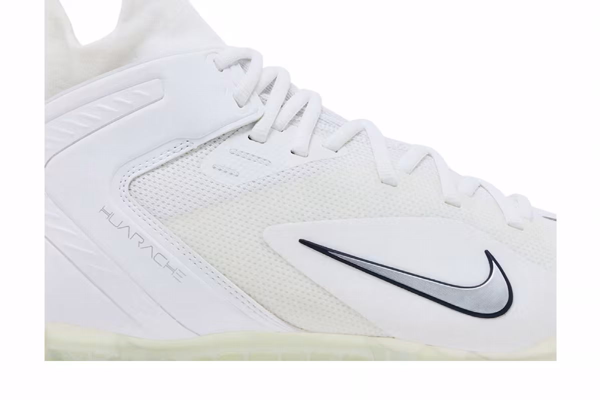 Nike Alpha Huarache 8 Elite White College Navy, view 3