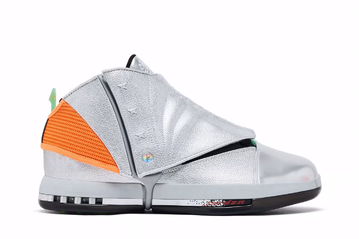 Free The Youth x Air Jordan 16 OG Metallic Silver, view 2