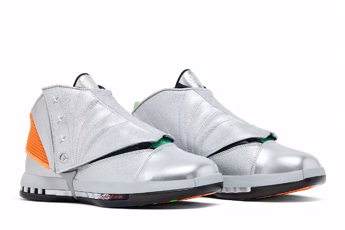 Free The Youth x Air Jordan 16 OG Metallic Silver, view 9