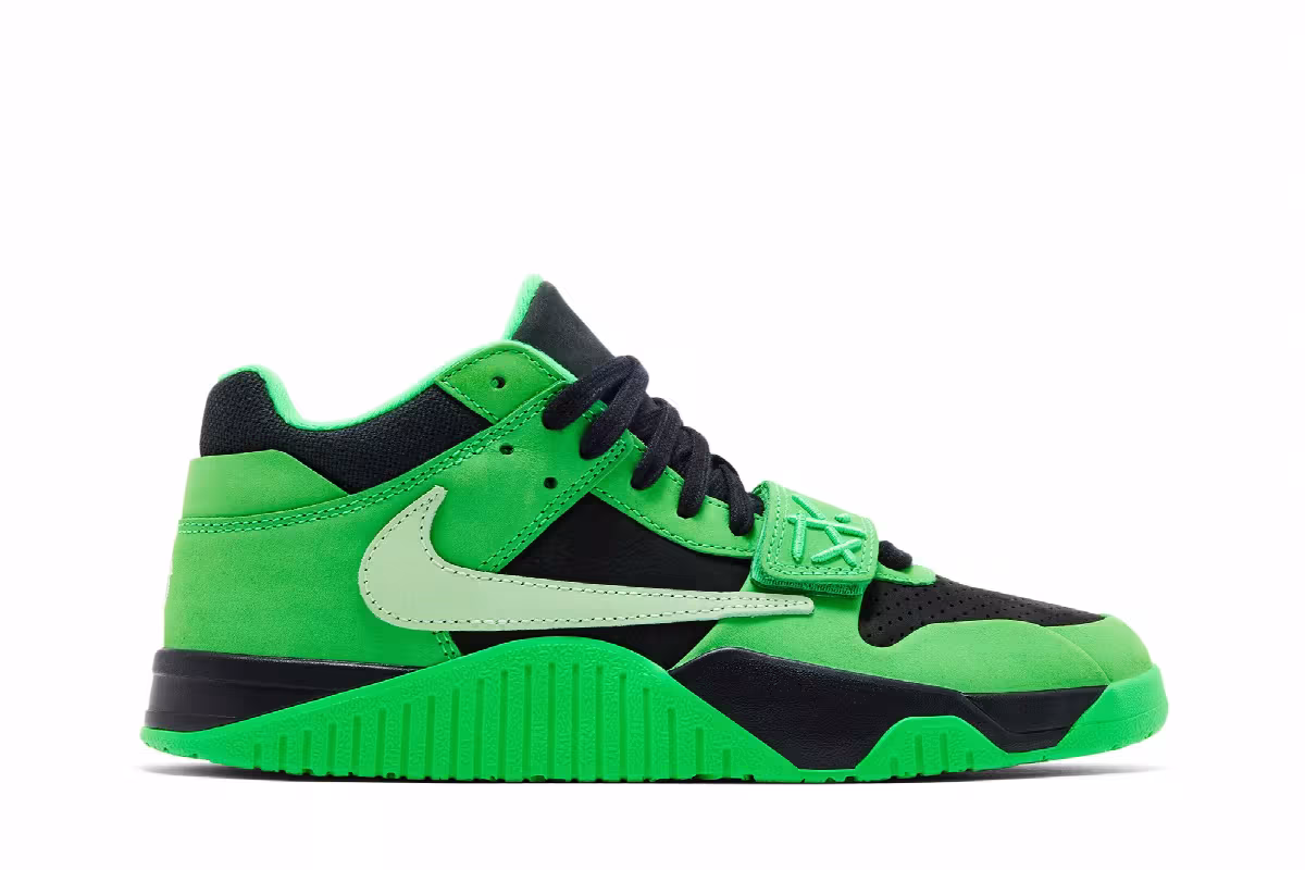 Travis Scott x Air Jordan Jordan Jumpman Jack TR Green Spark, view 2