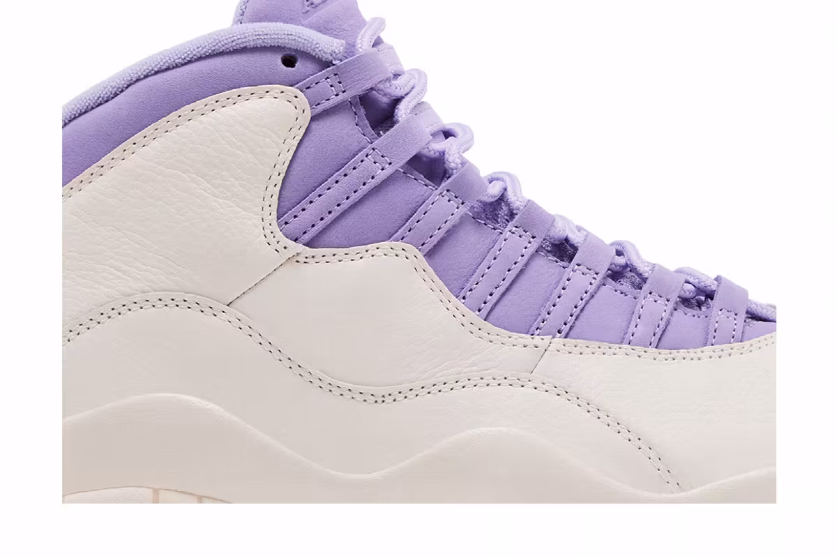 Women's Air Jordan 10 Hydrangeas, view 3