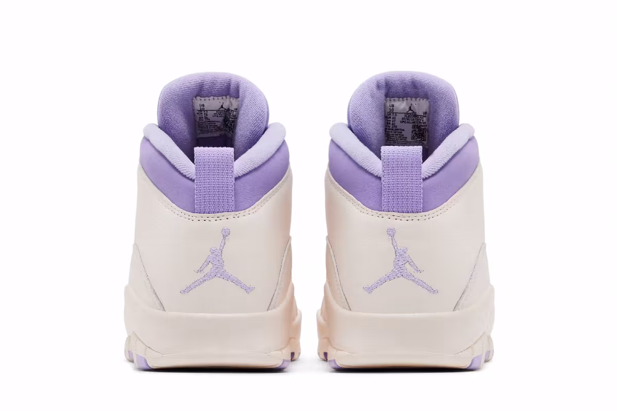 Women's Air Jordan 10 Hydrangeas, view 7