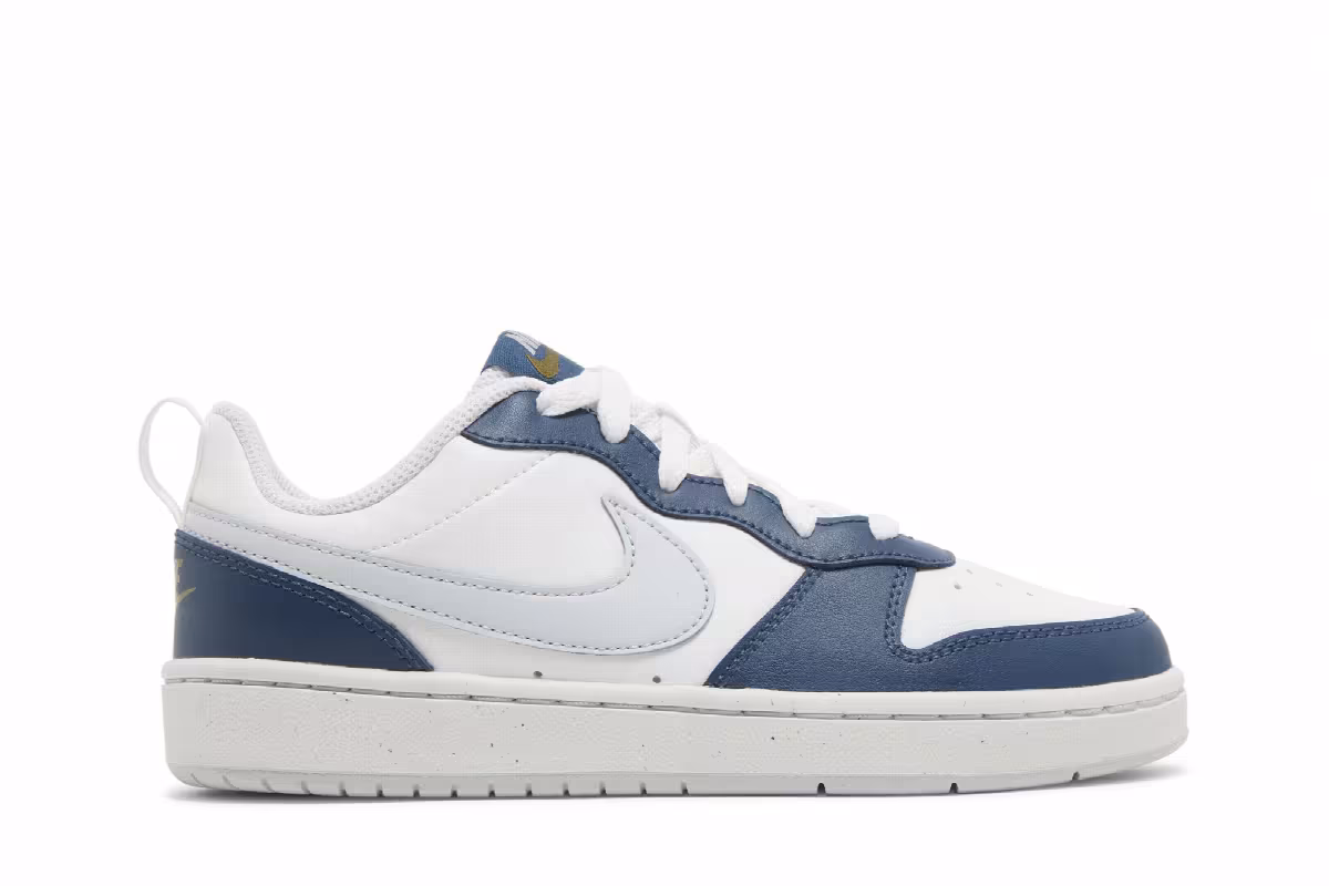 Nike Court Borough Low 2 SE GS White Valerian Blue, view 2