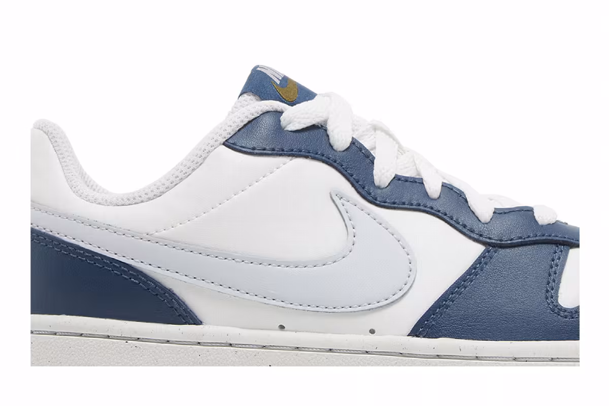 Nike Court Borough Low 2 SE GS White Valerian Blue, view 3