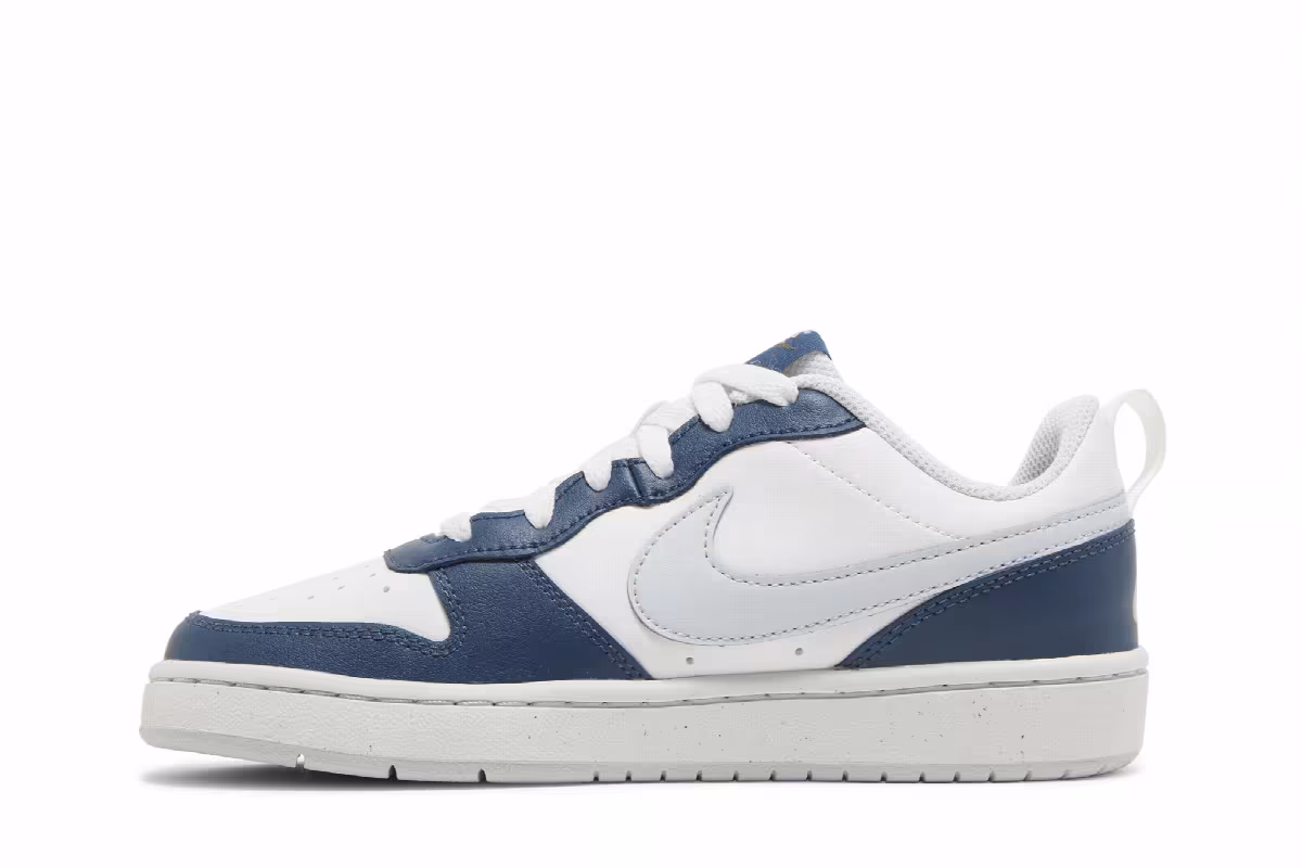 Nike Court Borough Low 2 SE GS White Valerian Blue, view 4