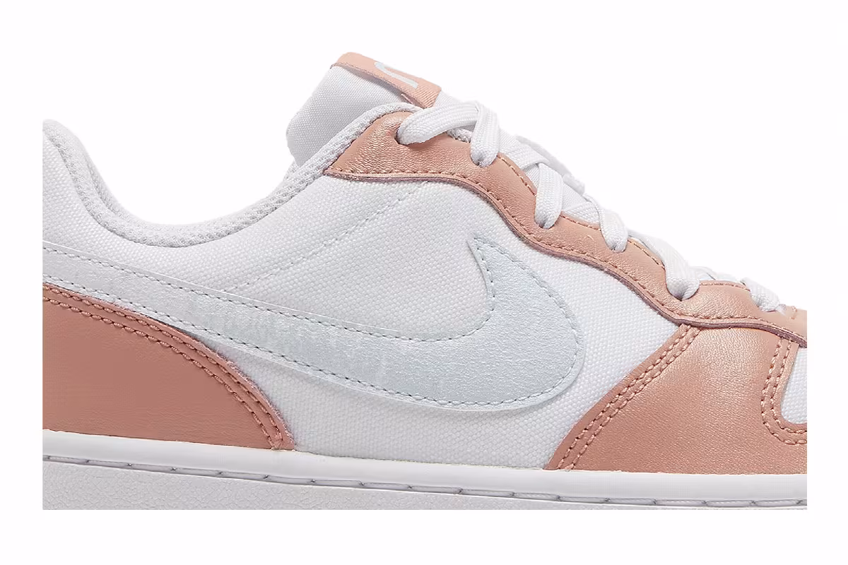 Nike Court Borough Low 2 SE GS White Light Madder Root, view 3