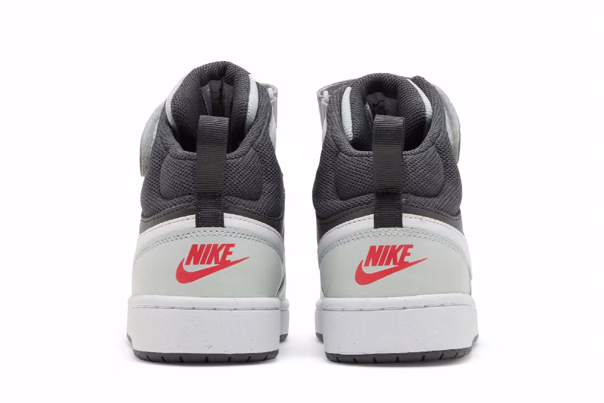 Nike Court Borough Mid 2 GS Medium Ash Light Silver, view 7