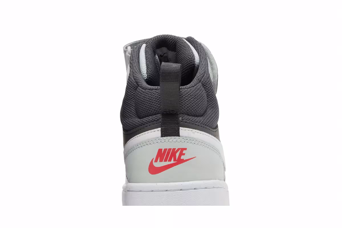 Nike Court Borough Mid 2 GS Medium Ash Light Silver, view 8