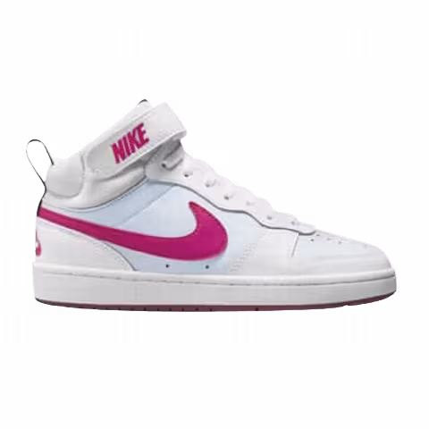 Nike Court Borough Mid 2 GS 'White Sangria Pink Prime'