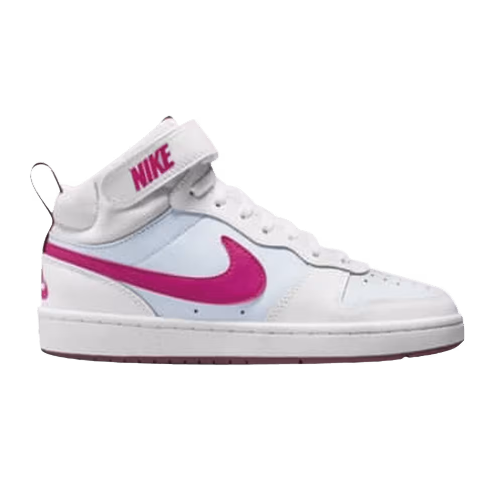 Nike Court Borough Mid 2 GS White Sangria Pink Prime