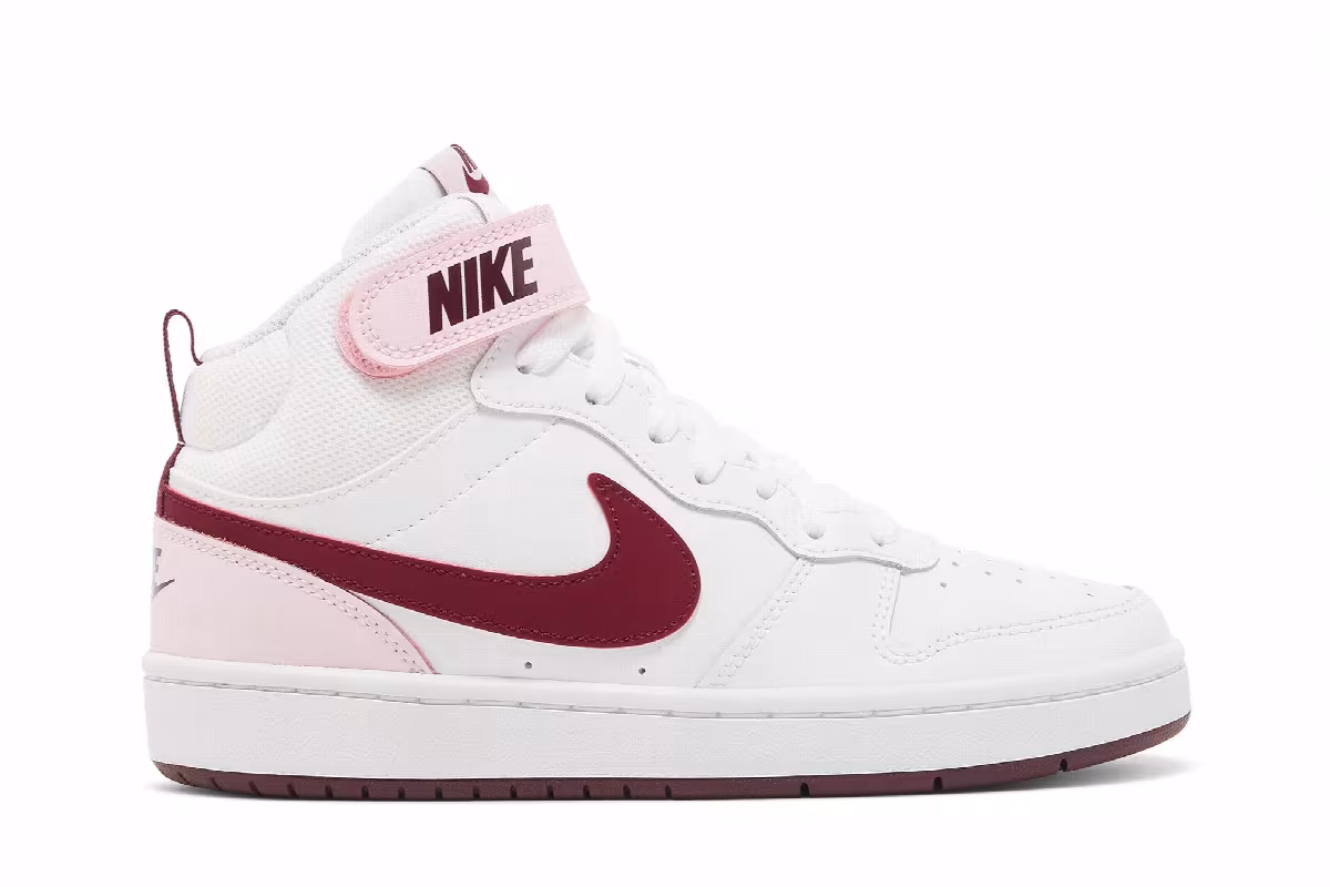 Nike Court Borough Mid 2 GS Pink Foam, view 2