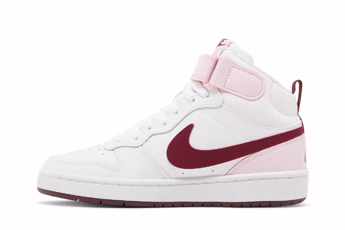Nike Court Borough Mid 2 GS Pink Foam, view 4