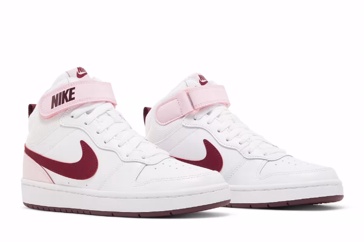 Nike Court Borough Mid 2 GS Pink Foam, view 9