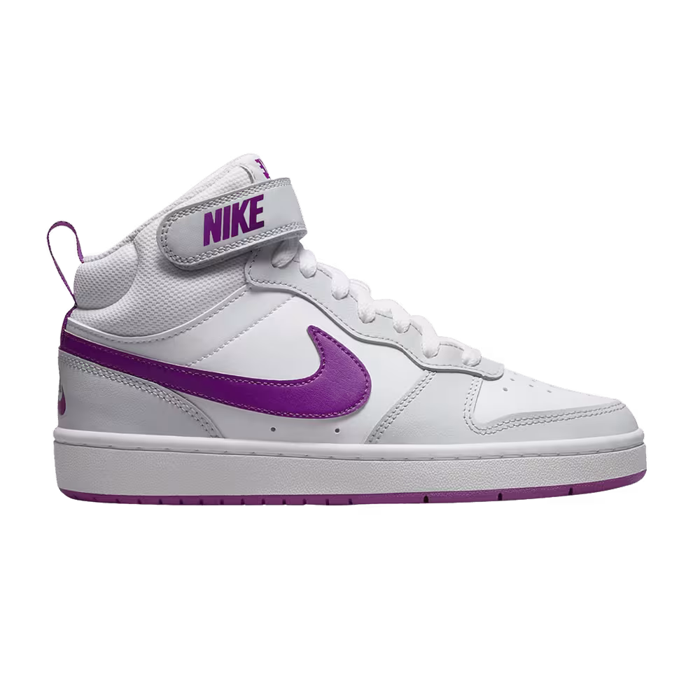 Nike Court Borough Mid 2 GS Pure Platinum Vivid Purple