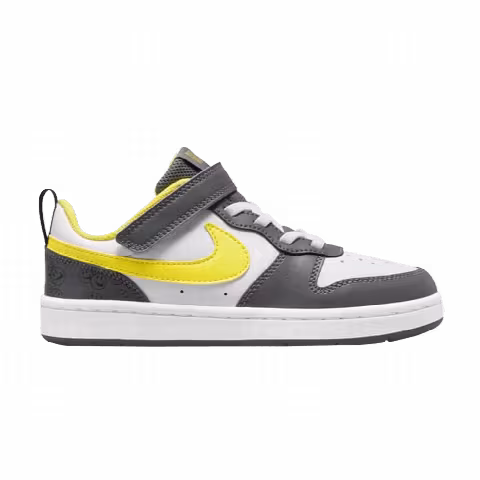 Nike Court Borough Low 2 SE PS 'White Iron Grey Yellow Strike'