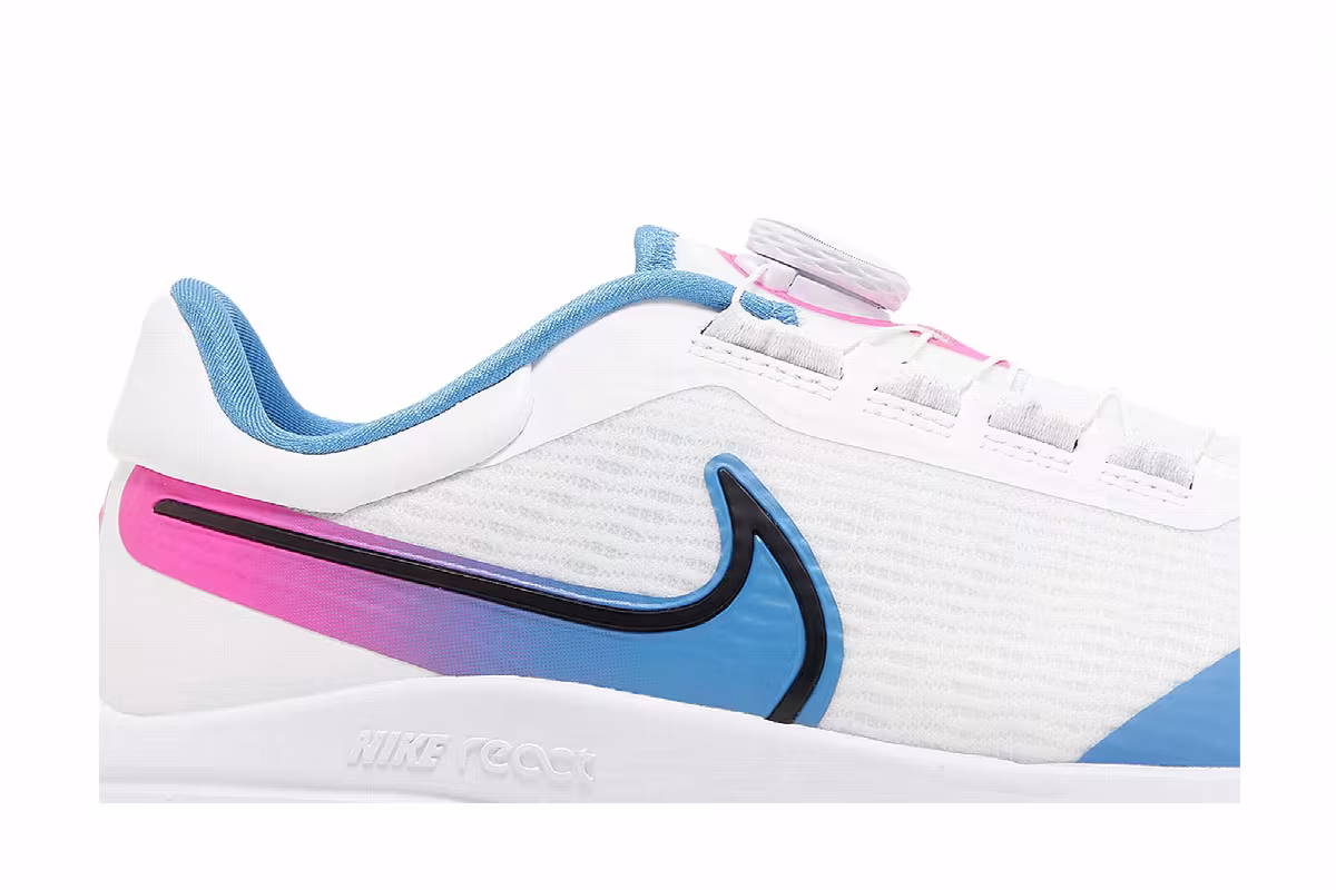 Nike Air Zoom Infinity Tour NEXT% Boa Wide White Aurora Blue Pink Blast, view 3