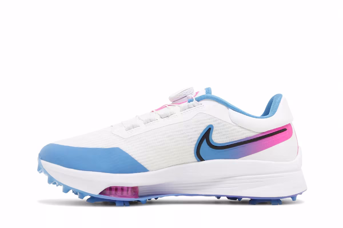 Nike Air Zoom Infinity Tour NEXT% Boa Wide White Aurora Blue Pink Blast, view 4
