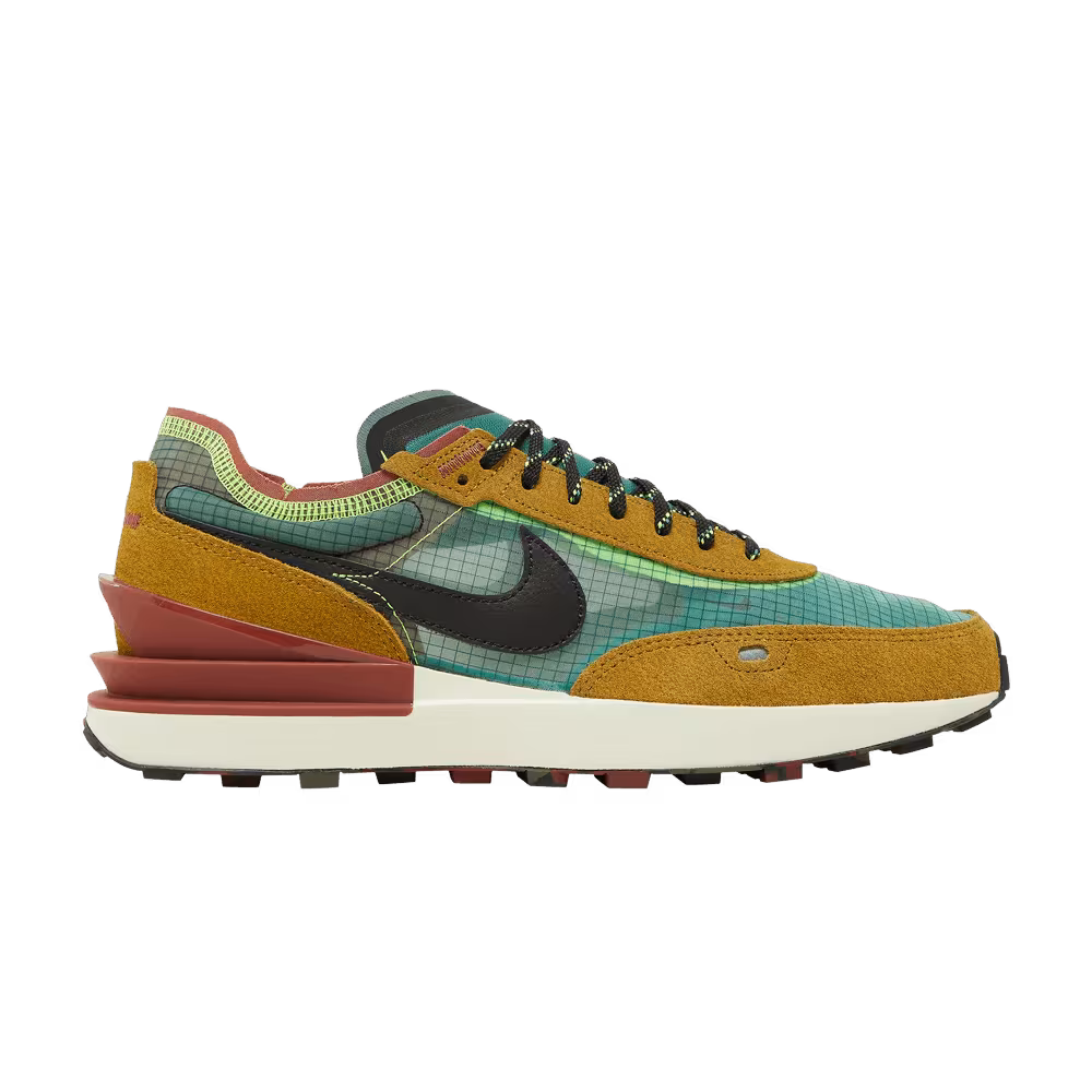 Nike Waffle One SE Camo Soles - Golden Moss