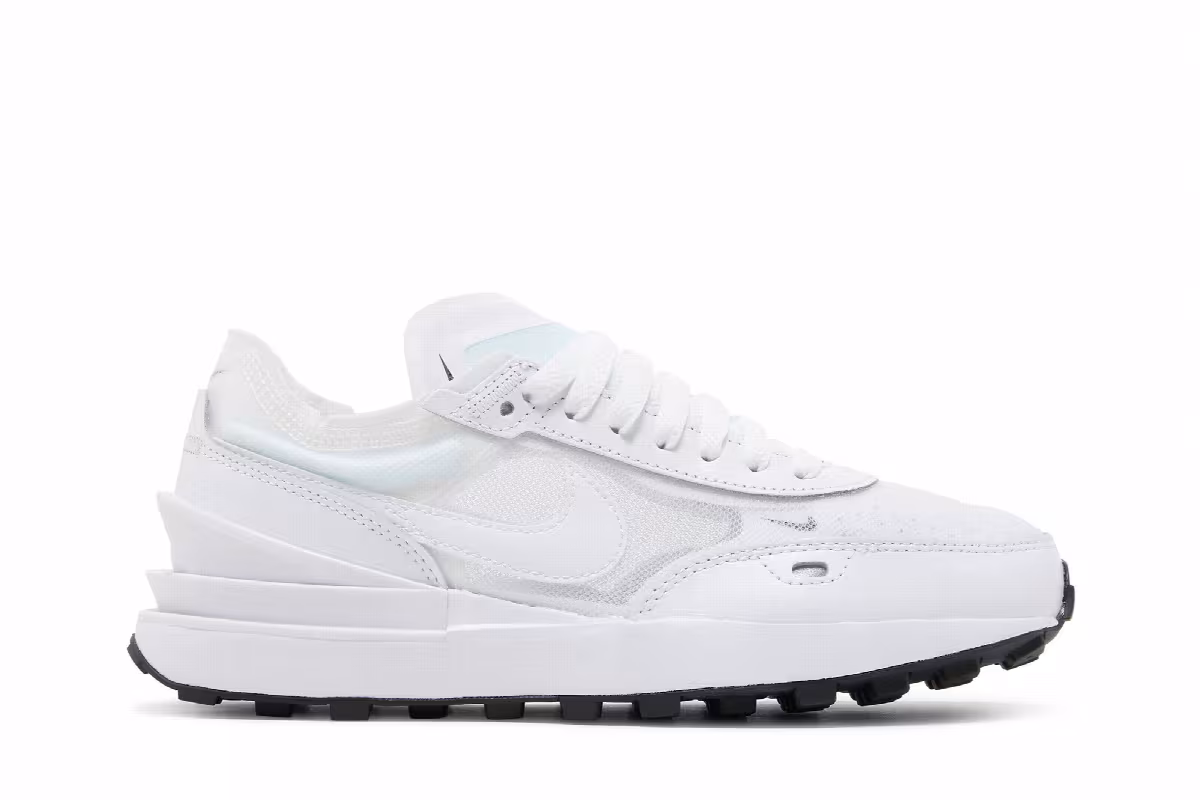 Nike Women's Waffle One White Black, view 2