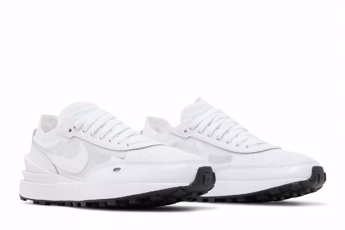 Nike Women's Waffle One White Black, view 9