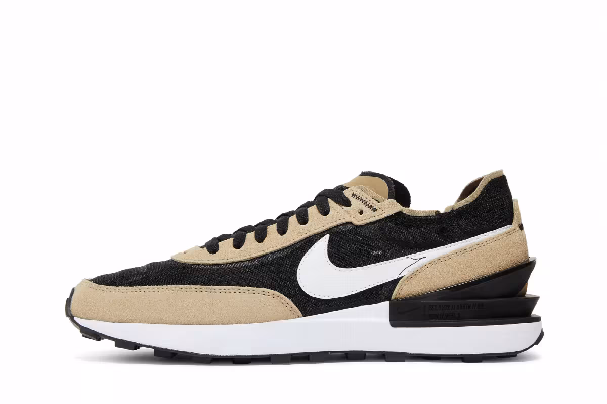 Nike Waffle One Black Khaki, view 4