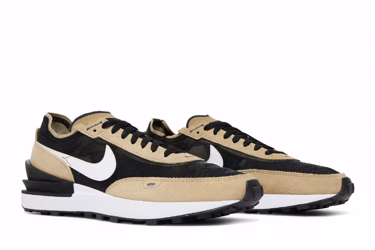 Nike Waffle One Black Khaki, view 9