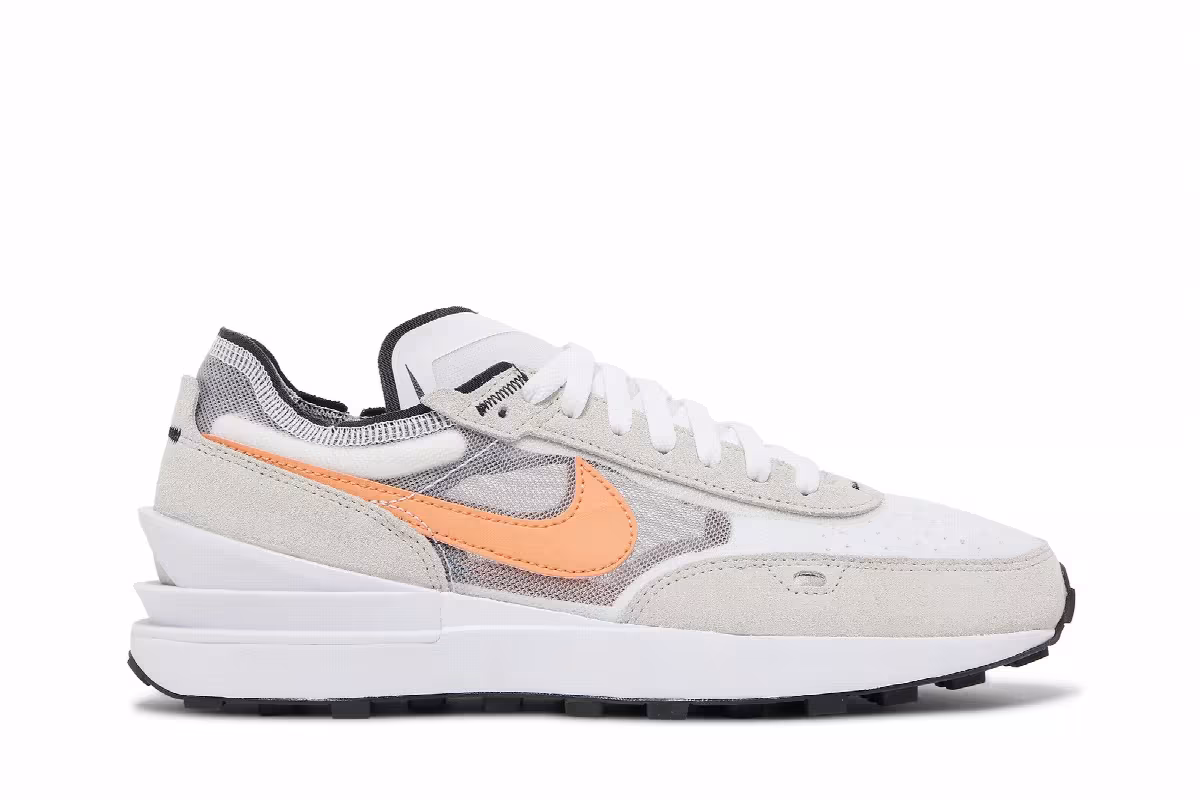 Nike Waffle One White Orange Trance, view 2