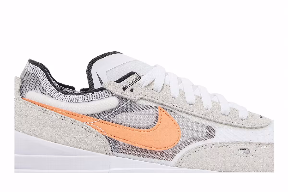 Nike Waffle One White Orange Trance, view 3