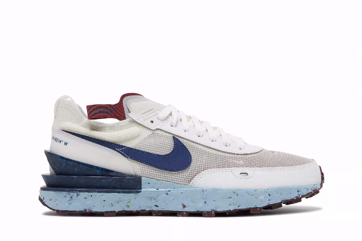 Nike Waffle One Crater Summit White Blue Void, view 2