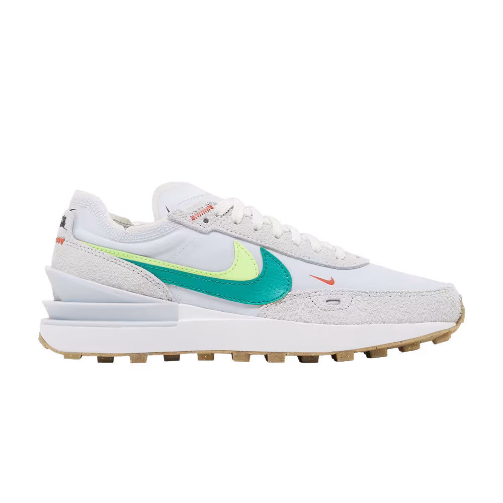 Nike Women's Waffle One SE Double Swoosh - Grey Green