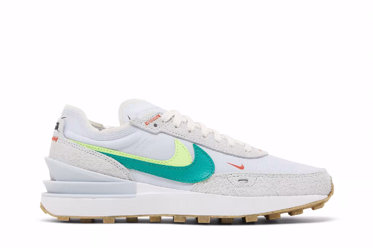 Nike Women's Waffle One SE Double Swoosh - Grey Green, view 2